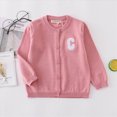 thumbnail image 2 of NOLDARES Baby Cardigan Sweater Romper Pullover Soft Knit Clothes Lightweight Long Sleeve for Boy Girl Infants & Toddlers(Pink,1-2 Y), 2 of 9