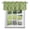Green, variant on Gray Slate Diamonds Window Valance for Kitchen, Abstract Vintage Minimalist Geometric Grid Rod Pocket Short Curtains for Small Windows, Light Filtering Decorative Valances, 42 x 12 Inches