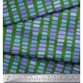thumbnail image 2 of Soimoi Green Poly Georgette Fabric Brush Stroke Abstract Printed Fabric 1 Yard 52 Inch Wide, 2 of 3