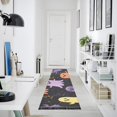 thumbnail image 4 of Yayeee Runner Rug for Bedroom 2'x6' Machine Washable Hallway Non Slip Mat, Yellow Halloween Ghosts, 4 of 8