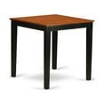 thumbnail image 2 of East West Furniture Pub 36" Square Wood Counter Height Table in Black/Cherry, 2 of 3