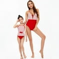 thumbnail image 6 of URMAGIC Mommy and Me Matching Family Swimsuit Ruffle Women Swimwear Kids Toddler Bikini Bathing Suits Summer Beachwear Sets, 6 of 14