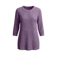 thumbnail image 6 of Otntypg Fall Tunic Tops for Women Trendy 3/4 Length Sleeve Basic Solid Color Crewneck Pullover Blouse Lightweight Cozy Long T-Shirts with Pockets, 6 of 6