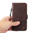 thumbnail image 6 of Allytech Slim Wallet Case for Samsung Galaxy A25 5G with Card Slots, Luxury PU Leather Magnetic Clasp Flip Wrist Shoulder Strap Kickstand Shockproof Protective Shell for Women Men - Coffee, 6 of 10