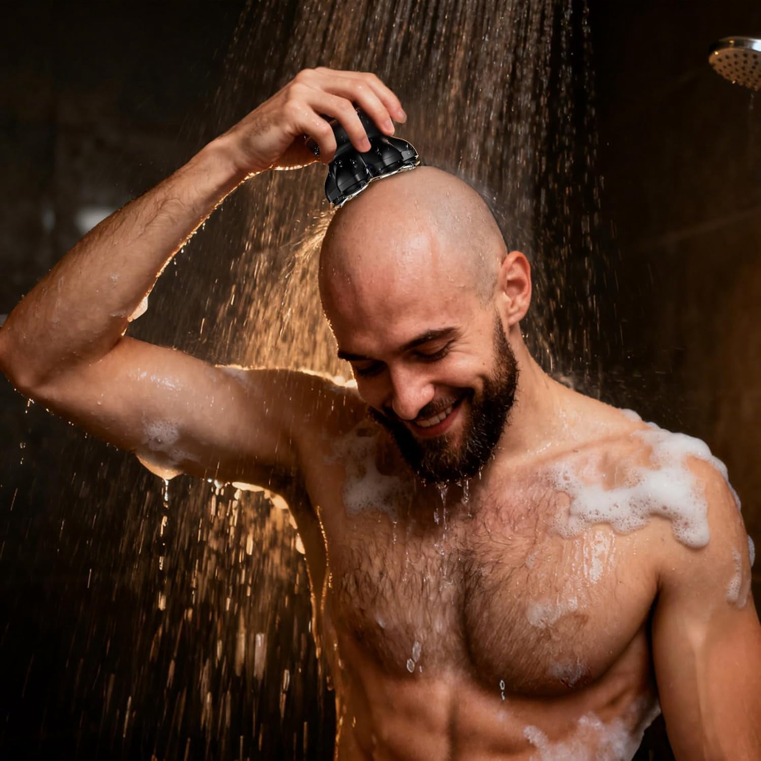 MAXGROOM® Head Shaver for Bald Men, Dual-Speed Magnetic Electric Razor, 7D Floating Cordless Waterproof Shaver, Close Shaving, LED Display, Wet/Dry Shave, Type-C Rechargeable, Gifts for Men