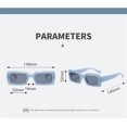 thumbnail image 5 of Small Rectangular Frame Sunglasses Men and Women Fashion Street Photography Vacation Sun Shades (Color : F, Size : Medium), 5 of 5