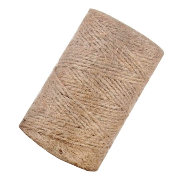 NUOLUX Vintage Style Jute Twine Light Brown for Decoration and DIY Crafts