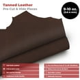 thumbnail image 2 of ELW 24"x24" Pre-Cut Cowhide Dark Brown Leather 9-10 oz 3.6-4mm Calf Hide Full Grain Leather for Tooling, Holsters, Knife Sheaf, Carving, Embossing, Stamping, Collar, Leash, Crafting, 2 of 10