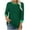Army Green, variant on BXINGOHAI Womens T Shirts 3/4 Length Sleeve Womens Tops Dressy Casual Crew Neck Color Block Tunic Tops