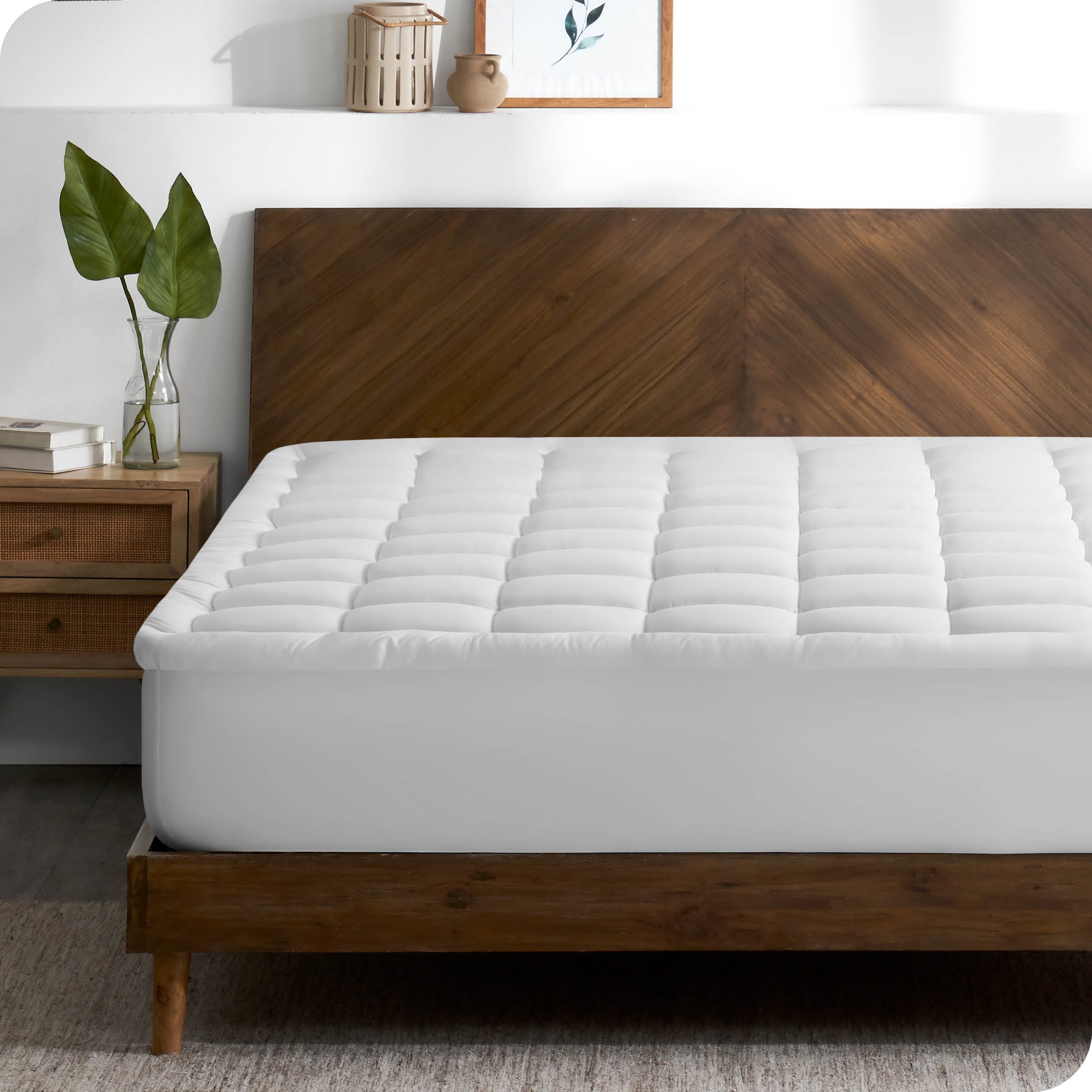 Bare Home Mattress Pad - Breathable Cotton Top - 21" Deep Pocket, Twin ...