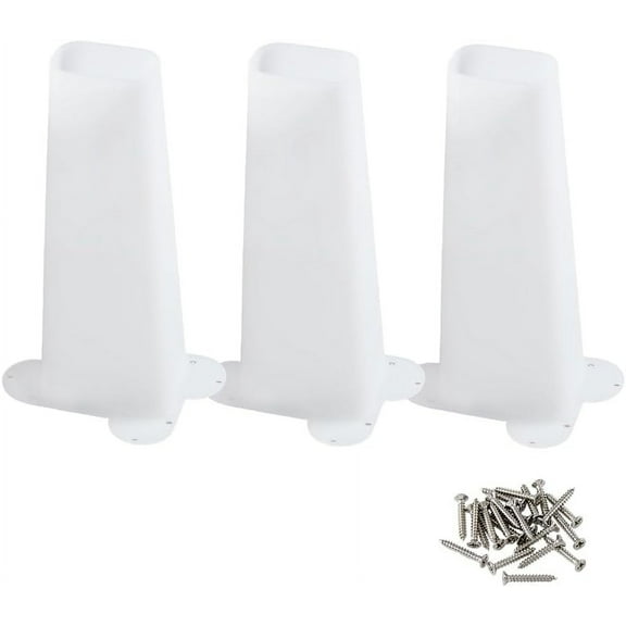 3PCS One Way Bat Door Plastic Bat Catcher Bat Reusable Exclusion Bat Cone Excluder Removal Tool Bat Removal Device with 24PCS Iron Screw for House Outdoor Bats Control Removal Mixed Color