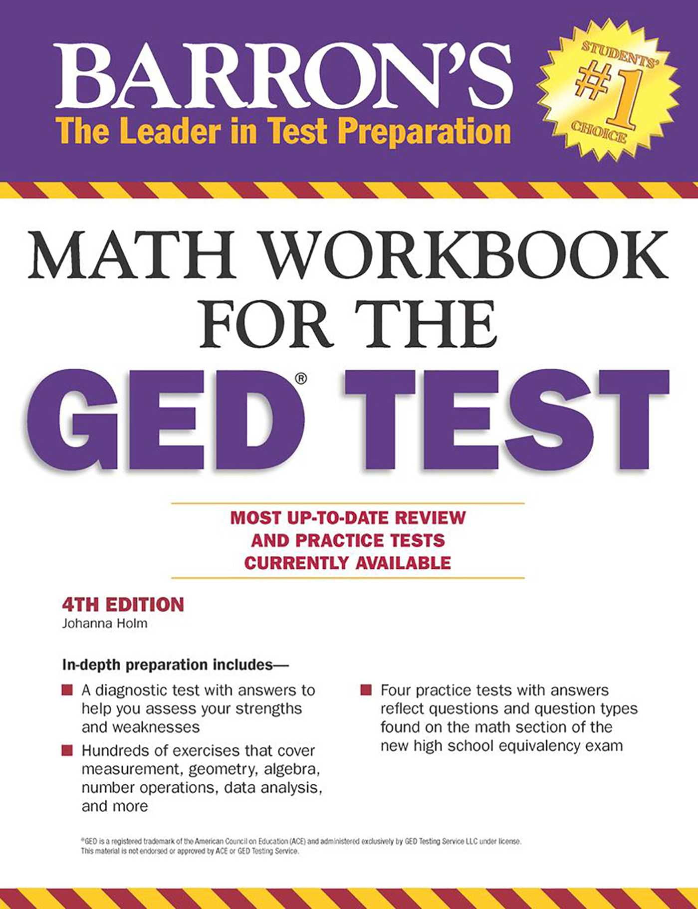 Barron's　Workbook　(Paperback)　AP:　GED　The　Math　For　Test
