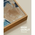 thumbnail image 4 of SHENIFY Large 24x36in3pcs Natural Framed Abstract Wall Art Blue Gray White Modern Minimalist Painting Decor Graffiti Artwork, 4 of 5