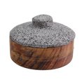 thumbnail image 3 of Tortillero de Madera Parota con Tapa de Piedra Volcánica, CEMCUI, 21 cm de diametro, 3 of 3