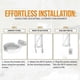 thumbnail image 2 of Aluminum Alloy Router Wall Mount Bracket for Deco BE75/BE85/BE95/BE17000 Whole Home Mesh WiFi 7 with Accessories, 2 of 5