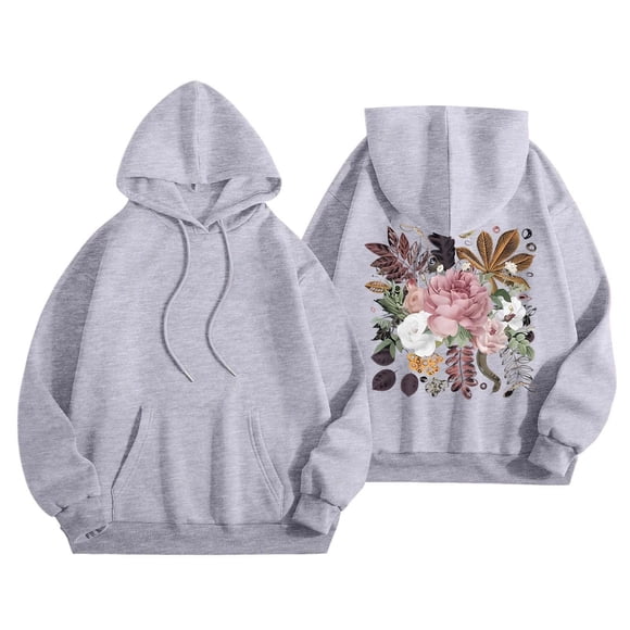 DondPO Pumpkin Sweatshirt Womens Fall Winter Oversized Hoodies Sweatshirts Funny Halloween Graphic Long Sleeve Sweaters Pullover With Pocket Halloween Sweaters Halloween Hoodies Gray M Clearance!