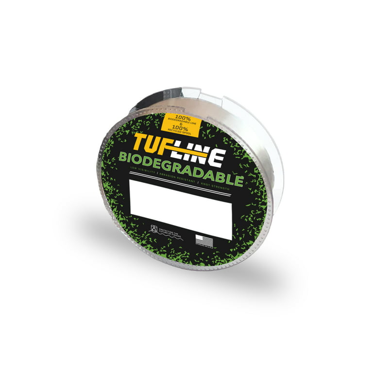 TUF-LINE Clear Biodegradable Monofilament Fishing Line 200 Yard - 12# Test