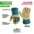 thumbnail image 2 of Expert Gardener Kids Leather Palm Gardening Gloves, 2 of 9