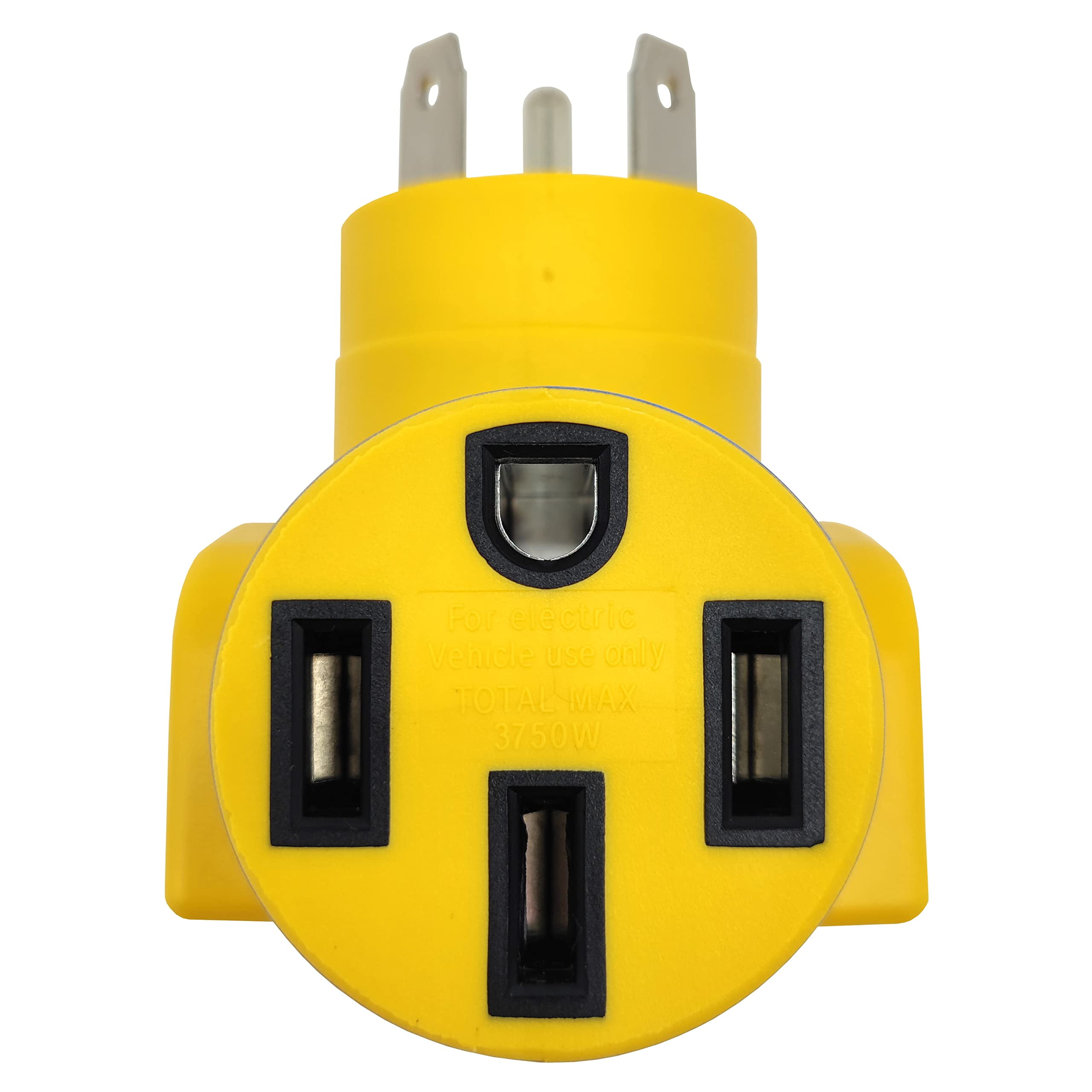 Parkworld 885378Y EV Charging Adapter NEMA TT-30P to 14-50R One Piece Compact Adapter (ONLY for Tesla or Other EV Charger use, NOT for RV)