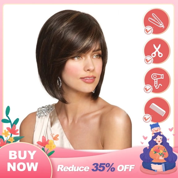 UTOURS Natural Short Lace Front Wigs Full Bob Lace Human Hair Wigs for Women