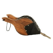 LeCeleBee Town and Country Fireplace Bellows, Wood, Black, Brass