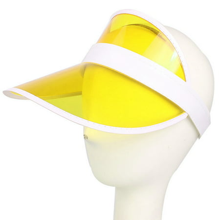 AkoaDa PVC Tone Cap Empty Top Headdress Sunscreen Hat Beach Visor Sun Durable Unique