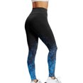 thumbnail image 3 of Baqcunre Women's Printed High Waist Running Exercise Hip Lift Pilates Leggings Yoga Leggings Womens Leggings Workout Leggings for Women Pants for Women ,Blue,Size S-Xxl, 3 of 4