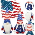 thumbnail image 4 of Molumo 4th of July Decorations, 2PCS Red White Blue Gnomes Decorations for Independence Day, Fourth of July, Memorial Day, Labor Day Home Office Indoor Decor Party Supplies, 4 of 8