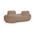 thumbnail image 3 of Meridian Furniture Argyle Beige Teddy Fabric Chaise/Loveseat, 3 of 13