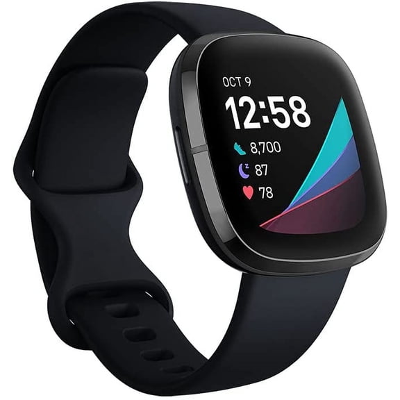 Open Box Fitbit - Sense Advanced Health Smartwatch - Graphite