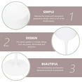 thumbnail image 2 of WESIEVYA 4Pcs Plastic Wine Glasses White Simple Design for Party Cocktail and Storage Use, 2 of 8