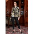 thumbnail image 4 of Blusa Jane André Badi gris 26 escote en V manga larga 19-1082, 4 of 5