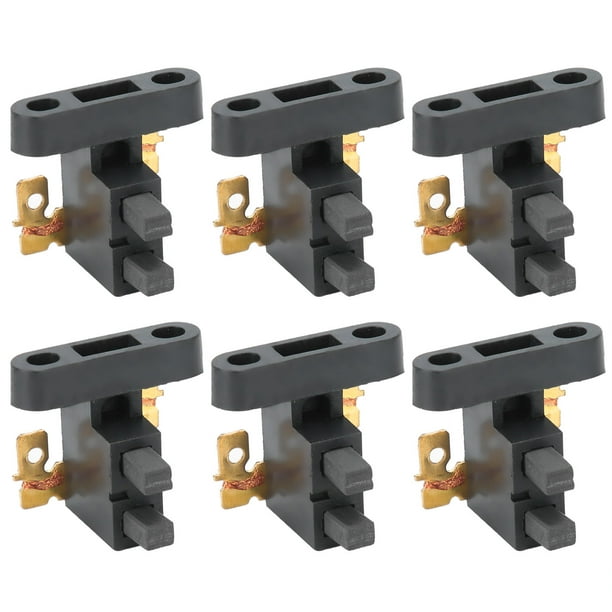 Piezas de generador de gasolina, conjunto de escobillas de carbón de 10 piezas Conjunto de escobillas de carbón del generador Soporte de escobillas de carbón de cobre Logre más