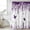 Purple, variant on Green Spring Botanical Shower Curtain, Waterproof Shower Curtains for Bathroom, Weeping Eucalyptus Butterfly Washable Fabric Bathtub Curtain Set Bath Decor with 12 Hooks Long 72"x84"