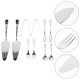 thumbnail image 4 of 16 piezas de espátulas portátiles para cortar pasteles, pinzas reutilizables con tenedor y cuchara., 4 of 8
