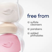 Dove Beauty Bar Soap For Soft, Smooth Skin, Pink Rosa, Cleans & Moisturizes, 3.75 oz 4 Bars