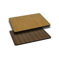 thumbnail image 2 of Flash Furniture Plateau de Table Rectangulaire 30 Pouces avec Plateau Stratifié Réversible Naturel/noyer, 2 of 2