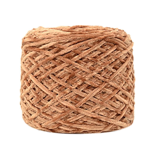 EGNMCR Gold Velvet Yarn Roving Scarf Knit Wool Yarn Thickness Warm Hat Household G the Crochet