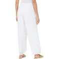 thumbnail image 2 of JM Collection Womens Petites Button Detail High-Rise Wide Leg Pants, 2 of 2