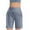 Light Blue #077, variant on Kopltyrfg Women's High Waisted 9" Shorts with Zipper Pockets Athletic Workout Long Shorts for Women Knee Length Camel 2XL