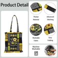 thumbnail image 5 of Sunflower Print Reusable Grocery Tote Bag – Vintage Boho Farmhouse Canvas Shopping Bag with Watercolor Floral Design, Beach, Picnic, Summer & Fall, 5 of 7
