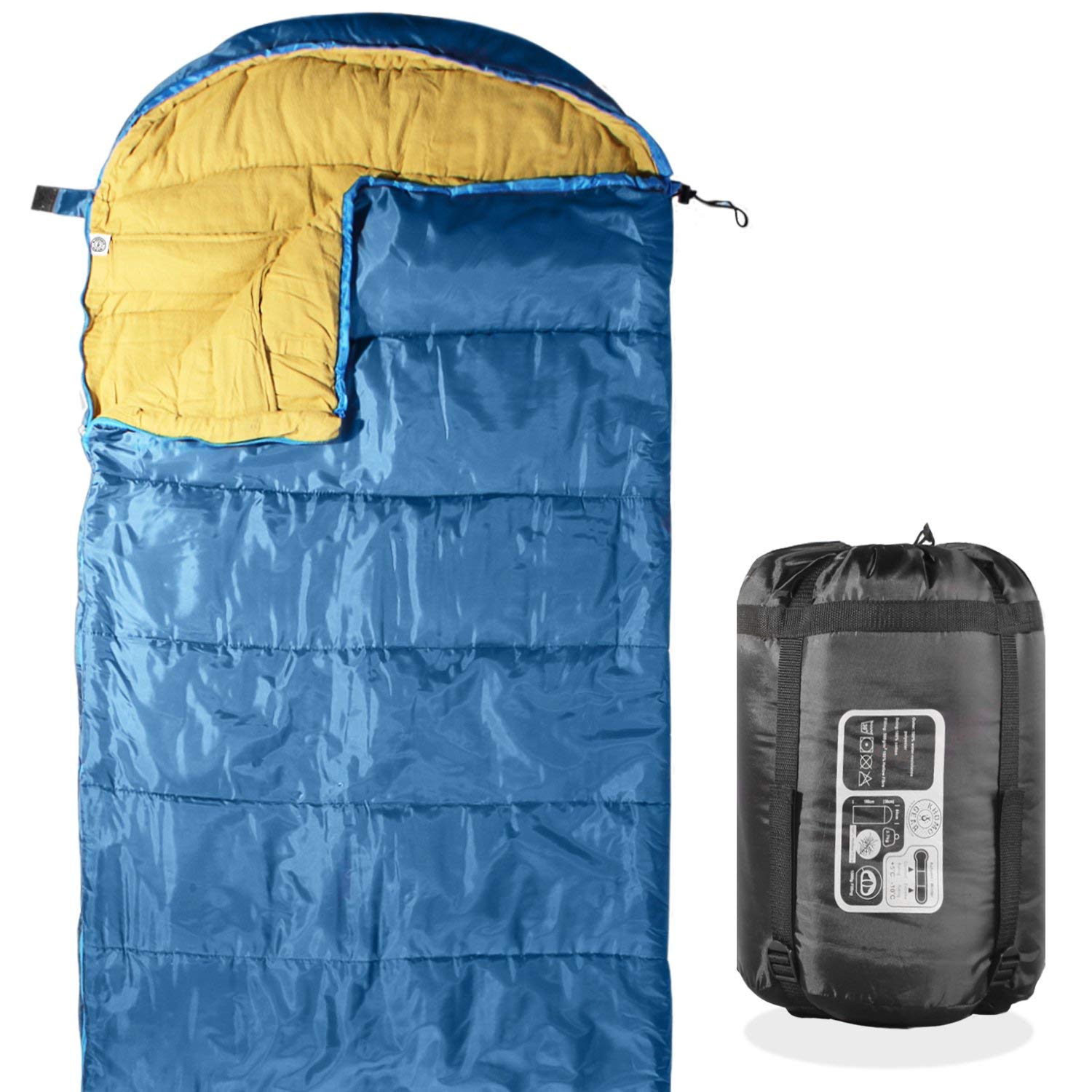KHOMO GEAR 3 Season Sleeping Bag For Hiking Camping & Outdoor