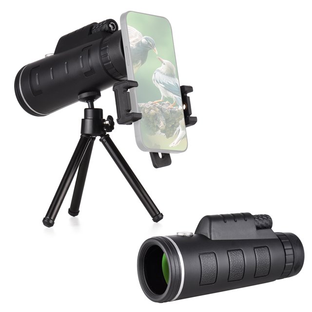 Mini telescopio monocular portátil 40X60 Telescopio de alta definición de alta potencia con 1/4