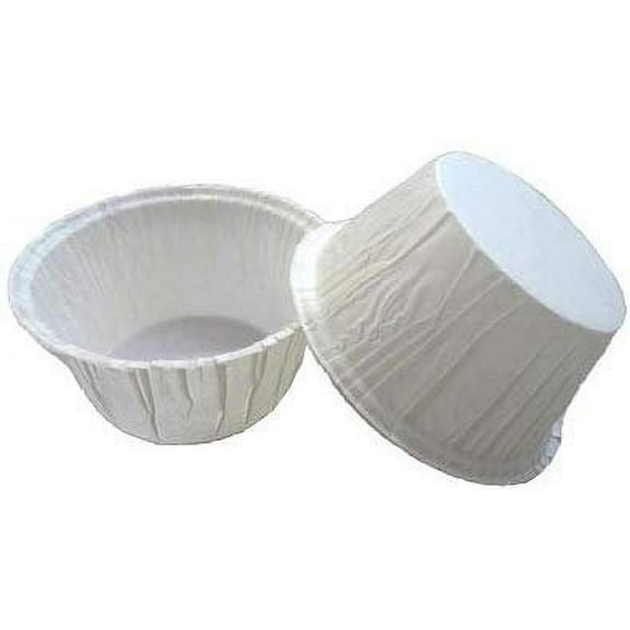Novacart PBA Baking Cup, White 50, 2-3/8" Bottom Diameter, 1-9/16" Side Wall