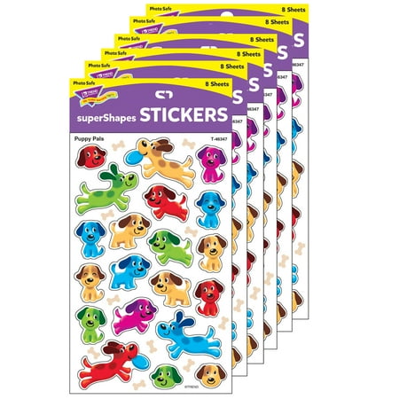 UPC: 0194629033560 | TREND Puppy Pals superShapes Stickers-Large 160 Per Pack 6 Packs