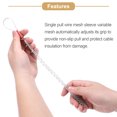 thumbnail image 4 of Uxcell Cable Pulling Grip for 7-12mm Cable 34cm Wire Mesh Puller Socks Grip Single Head,2 Pcs, 4 of 6