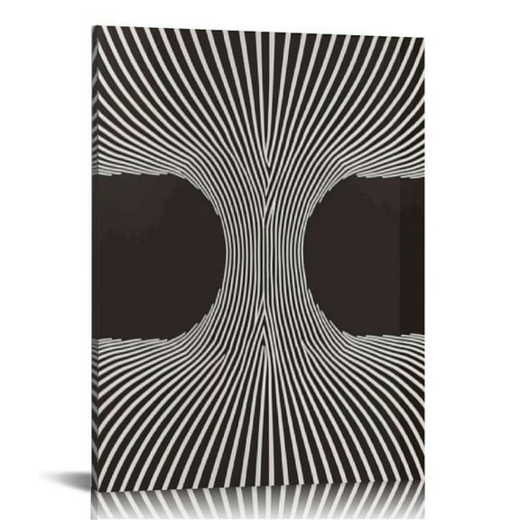 Acheng Boho Neutral Canvas Wall Art Modern Artwork Black and Beige Minimalist Abstract Line Painting Picture Prints for Wall Decor Aesthetic, for Living Room Bedroom Framed 12x16 in