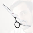 thumbnail image 7 of Vocoste Professional Hair Cutting Shears 6.5 Inch Hair Scissors Stainless Steel Razor Edge Barber Scissors Black White, 7 of 7
