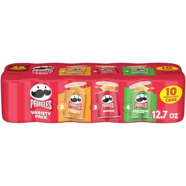 Pringles Variety Pack Potato Crisps Chips, Lunch Snacks, 10 Count