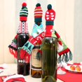 thumbnail image 2 of Suministros para decorar botellas de vino de Navidad, juego de gorro y bufanda de punto para Navidad, decoración de botellas de vino de Navidad, 2 of 5